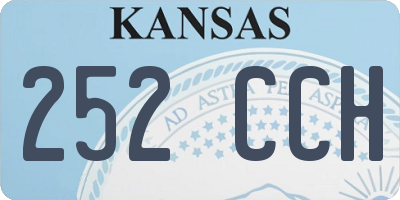 KS license plate 252CCH