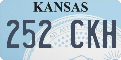 KS license plate 252CKH