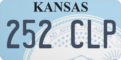 KS license plate 252CLP