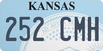KS license plate 252CMH