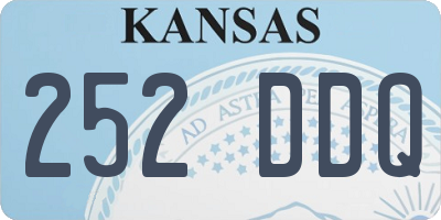 KS license plate 252DDQ