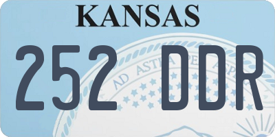 KS license plate 252DDR