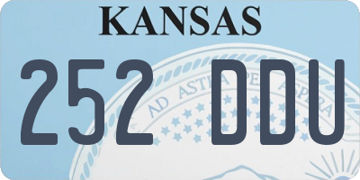 KS license plate 252DDU