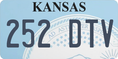 KS license plate 252DTV