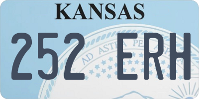 KS license plate 252ERH