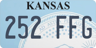 KS license plate 252FFG