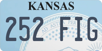 KS license plate 252FIG