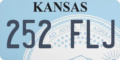 KS license plate 252FLJ