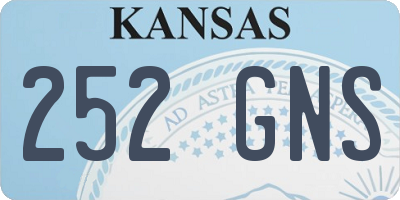 KS license plate 252GNS