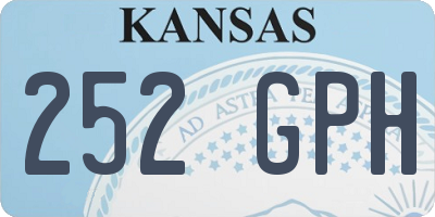 KS license plate 252GPH