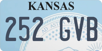 KS license plate 252GVB