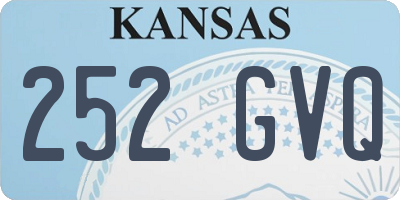 KS license plate 252GVQ