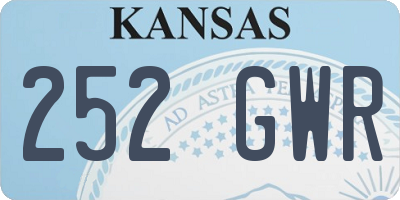 KS license plate 252GWR