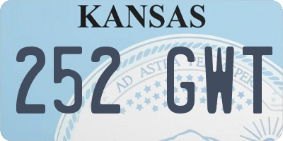 KS license plate 252GWT