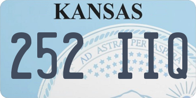 KS license plate 252IIQ