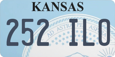 KS license plate 252ILO