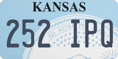KS license plate 252IPQ