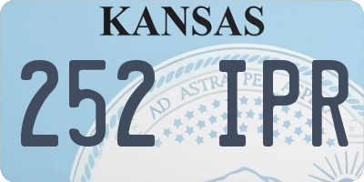 KS license plate 252IPR