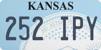KS license plate 252IPY