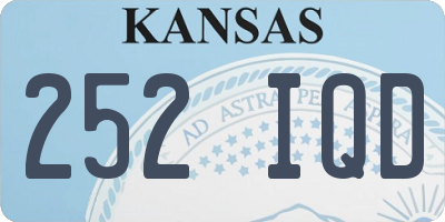 KS license plate 252IQD