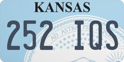 KS license plate 252IQS