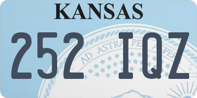 KS license plate 252IQZ