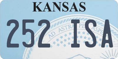 KS license plate 252ISA