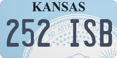 KS license plate 252ISB