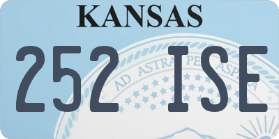 KS license plate 252ISE