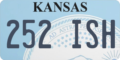 KS license plate 252ISH