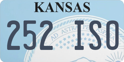 KS license plate 252ISO