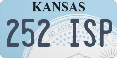 KS license plate 252ISP