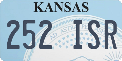 KS license plate 252ISR