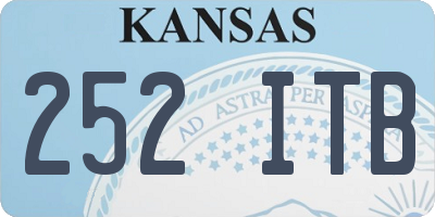 KS license plate 252ITB
