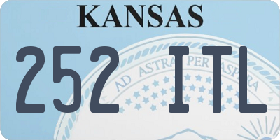 KS license plate 252ITL
