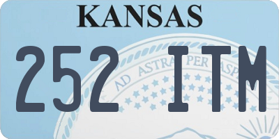 KS license plate 252ITM
