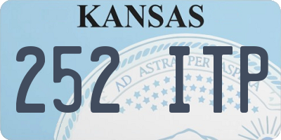 KS license plate 252ITP
