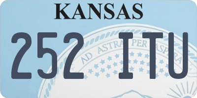 KS license plate 252ITU