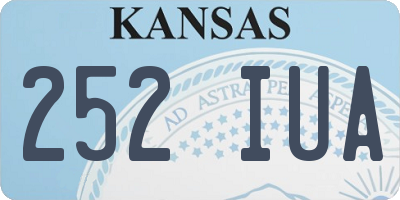 KS license plate 252IUA