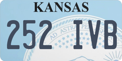 KS license plate 252IVB