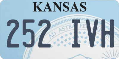 KS license plate 252IVH