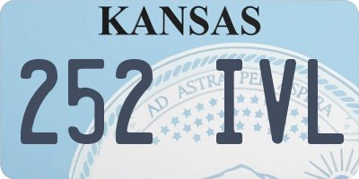 KS license plate 252IVL