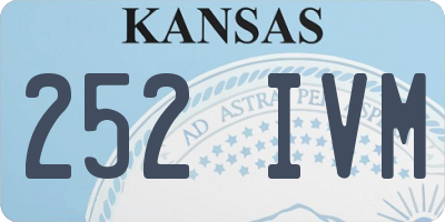 KS license plate 252IVM