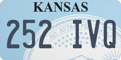KS license plate 252IVQ