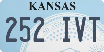 KS license plate 252IVT