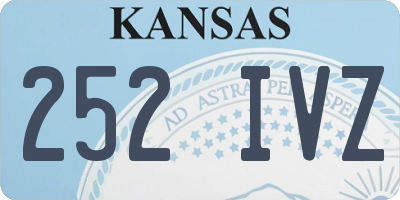 KS license plate 252IVZ