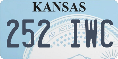 KS license plate 252IWC