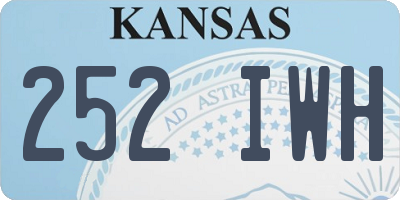 KS license plate 252IWH