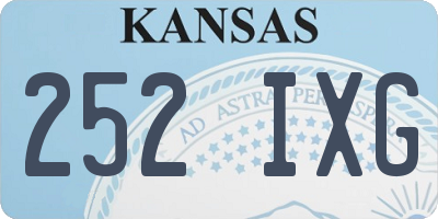 KS license plate 252IXG