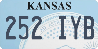KS license plate 252IYB